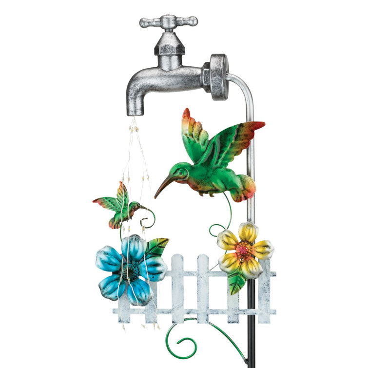 Regal Art & Gift Faucet Solar Stake Hummingbird Wayfair
